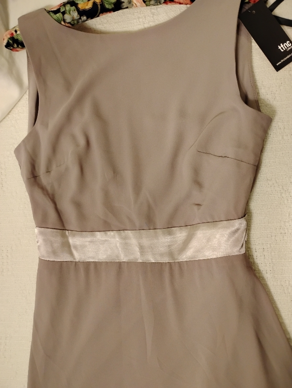 tfnc London Gorgeous Rich Champagne Maxi Dress Size 10 (Normal US 6) Formal Nwt